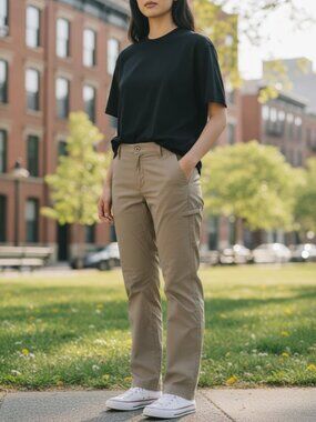 Duluth Trading Co. Pants Beige Cargo Pockets Outdoor Trail Hiking Women's 14X31